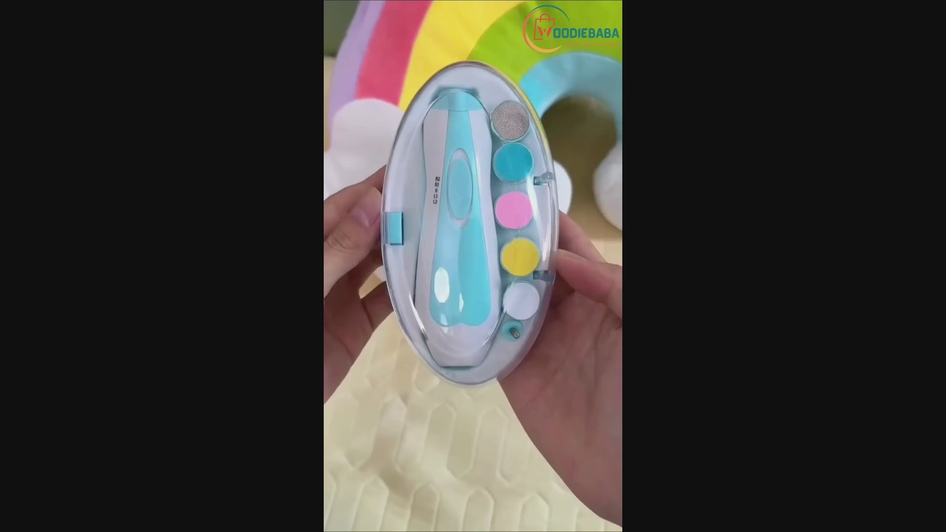 Baby Nail Trimmer New Born with Lights | Electric Baby Nail Cutter 0-6 Months with Multiple Filer Heads Adjustment | New Born Baby Products, Pack of 1