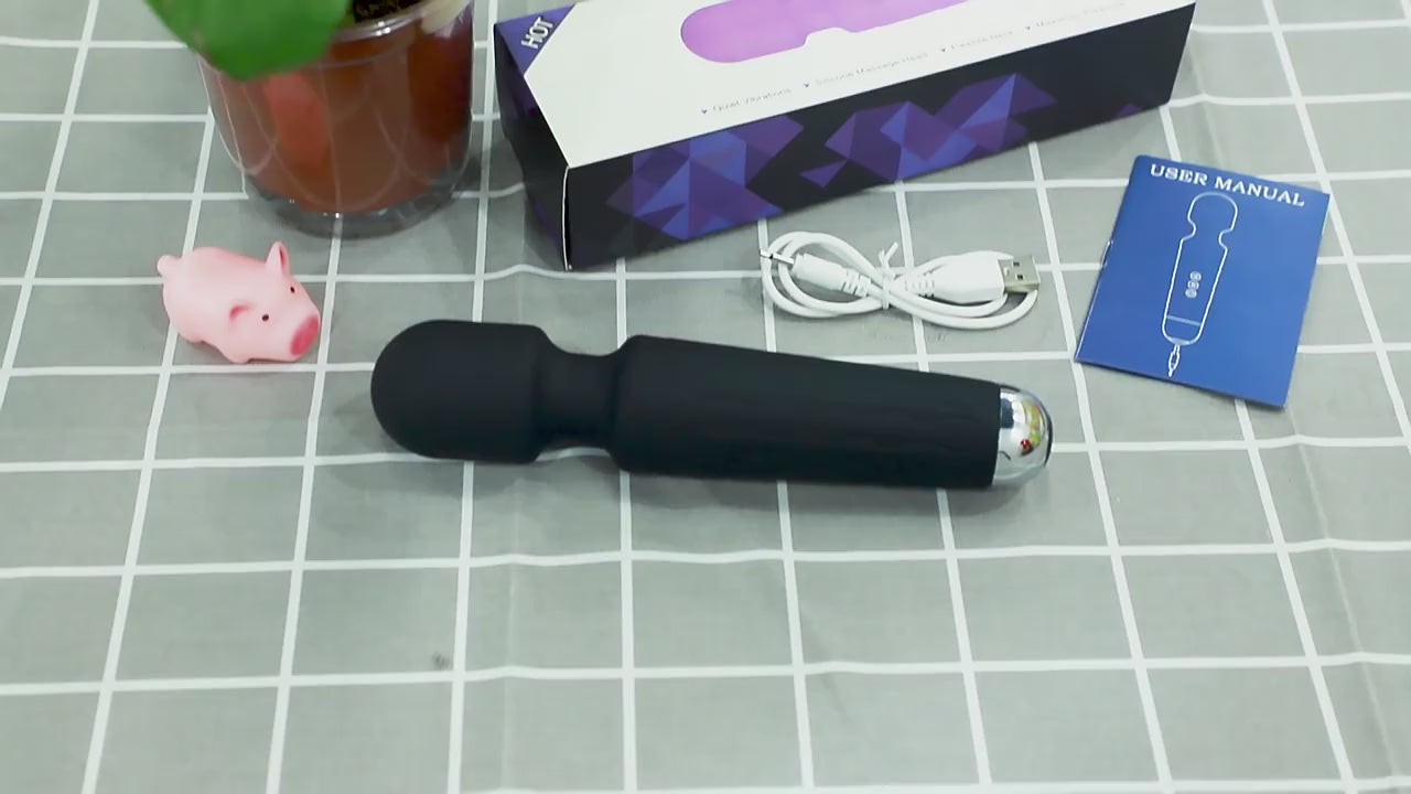 Cordless Rechargeable Personal Body Wand Massager Machine with 28 Vibration Modes & Water Resistant Magic Mate Handheld Cordless Personal Body Massager