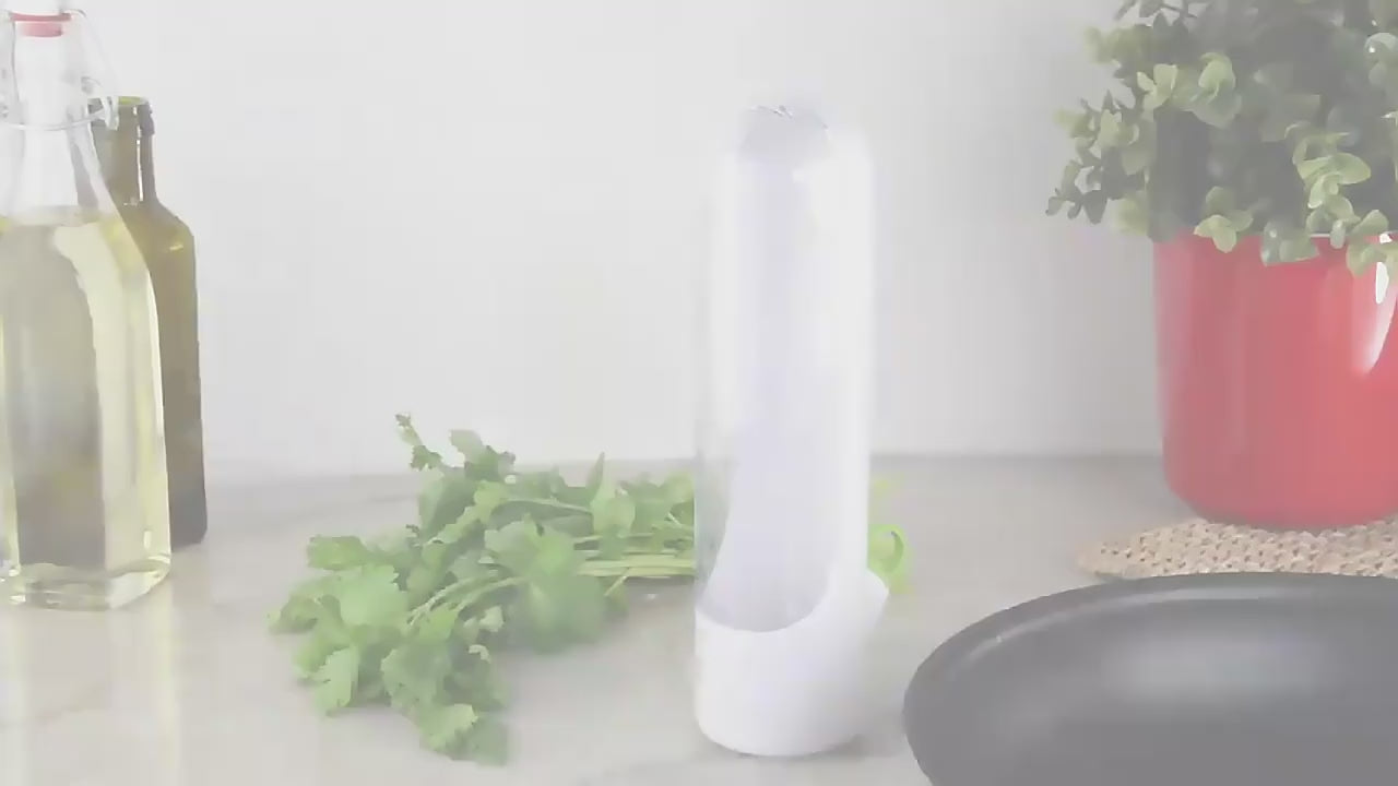 Fresh Herb Keeper for Cilantro, Parsley, Asparagus, Mint, Keeps Greens Vegetables for 2-3 Weeks