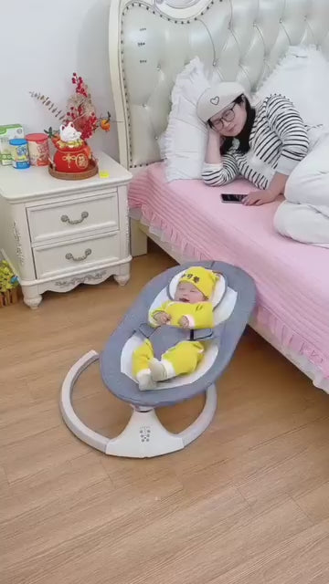 Infant Comfort Baby Bouncer Rocking Chair -Ergonomic Design Baby Bouncy Seats Foldable and Reclining Baby Sleeping & Swing Chair with Music - Upto 10 Kg, Multicolor